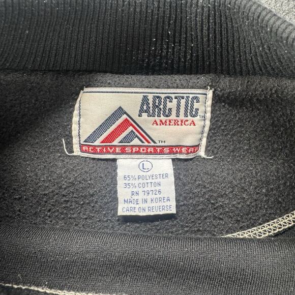 Vintage Arctic Expedition Pullover Fleece Embroidered Baggy Box Fit Size L - Picture 5 of 11